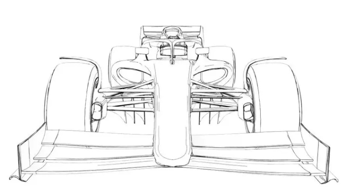 f1赛车素描方法分享-第2张图片-www.211178.com_果博福布斯